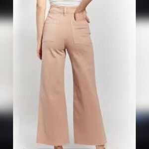 Oat New York Women's Wide-Leg Pants in Light Tan